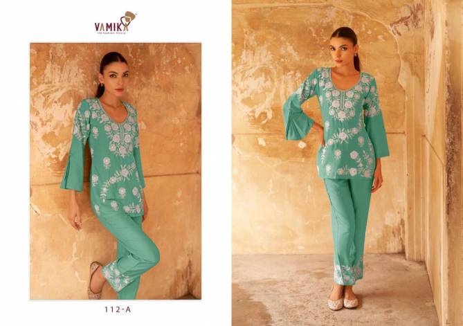 Veronica Vol 3 By Vamika 112 A To E Cord Set Top With Bottom Wholesale Market